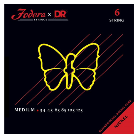 DR Strings Fodera Nickel 6 Medium 34125