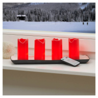 Candle LED sviečky s diaľkovým ovládaním červené 4
