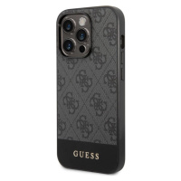 Guess 4G Stripe kryt iPhone 14 Pro sivý