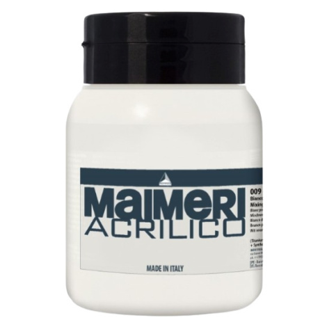 MAIMERI ACRILICO - Akrylové farby (009 - mixing white, 0,5 L)