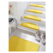 Súprava 15 žltých koberčekov na schody Hanse Home Fancy, 23 x 65 cm