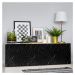 Samolepka na nábytok 200x60 cm Black and White Marble - Ambiance