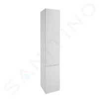 Kielle - Oudee Vysoká skrinka závesná, 157x30x32 cm, lesklá biela 50202010