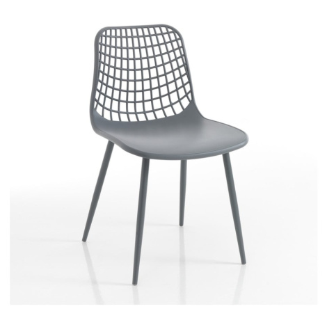 Sivé jedálenské stoličky v súprave 2 ks Nairobi – Tomasucci