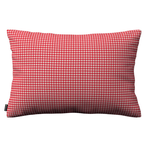 Dekoria Karin - jednoduchá obliečka, 60x40cm, červeno-biele malé káro, 47 x 28 cm, Quadro, 136-1