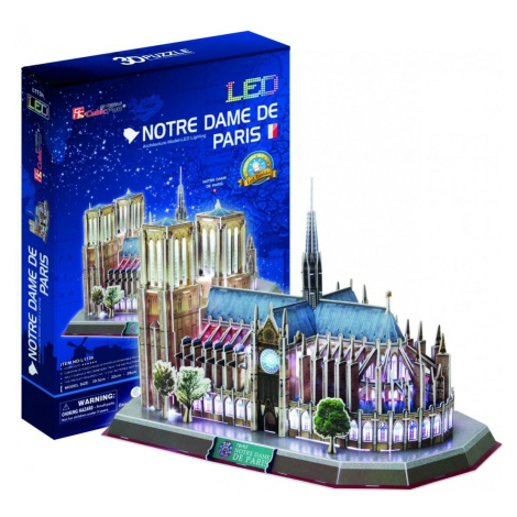 HM Studio 3D Puzzle Notre Dame de Paris LED 144 dielikov