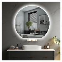 IREDA Kúpeľňové zrkadlo s LED osvetlením, okrúhle, 50 cm