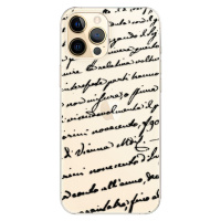 Odolné silikónové puzdro iSaprio - Handwriting 01 - black - iPhone 12 Pro
