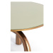 Sklenený okrúhly konferenčný stolík v bronzovej a béžovej farbe ø 76 cm Mello – Light & Living
