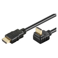 PremiumCord vysokorýchlostný HDMI kábel s Ethernetom (270 °) 1m