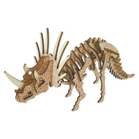 Woodcraft Drevené 3D puzzle Triceratops