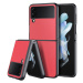 Plastové puzdro na Samsung Galaxy Z Flip 4 F721 Dux Ducis Fino Nylon červené