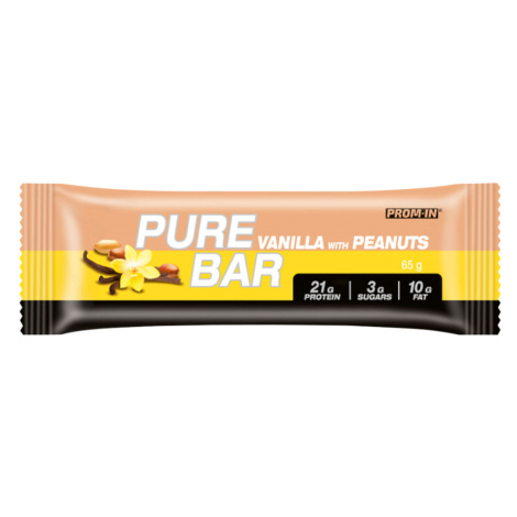 PROM-IN Essential Pure bar proteínová tyčinka vanilka s arašidmi 65 g