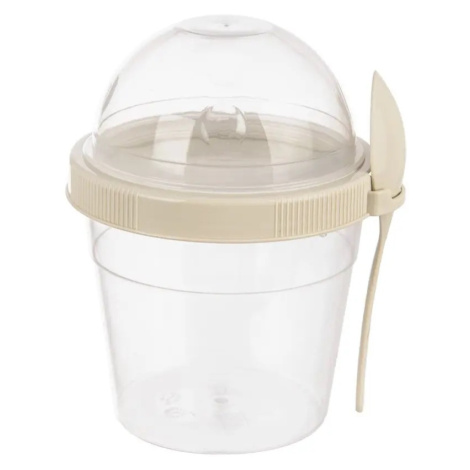 Orion Plastový pohár s viečkom a lyžičkou, 0,5 l