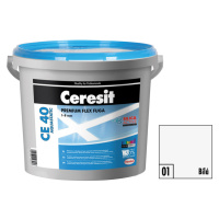 Hmota škárovacia Ceresit CE 40 Aquastatic 5 kg biela