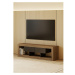 Hnedo-čierny TV stolík v dekore orecha 175x52 cm Nara – TemaHome