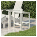 vidaXL Záhradný stôl Adirondack biely 38x38x46 cm HDPE