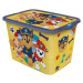 STOR Plastový úložný box s vekom Paw Patrol 23l žltý