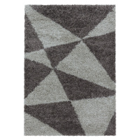 Kusový koberec Tango Shaggy 3101 taupe - 120x170 cm Ayyildiz koberce