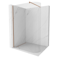 MEXEN/S - Kioto Sprchová zástena WALK-IN Walk-in 100 x 200 cm, transparent 8 mm, meď kartáčovaná