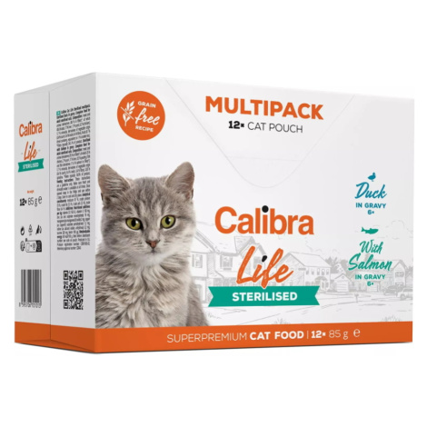 CALIBRA Life kapsa Sterilised Multipack kapsičky pre kastrované mačky 12 x 85 g