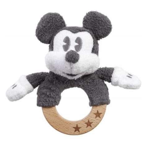 Rainbow Drevená/plyšová hrkálka Mickey Mouse