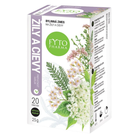 FYTOPHARMA Bylinna zmes na žily a cievy, 20 x 1.25 g