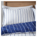 Biele/modré bavlnené obliečky na dvojlôžko 200x200 cm Hastings Stripe – Content by Terence Conra