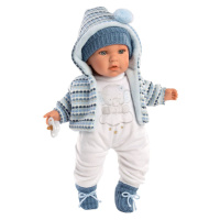 Llorens 42405 Baby Enzo realistická bábika so zvukmi a mäkkým látkovým telom 42 cm