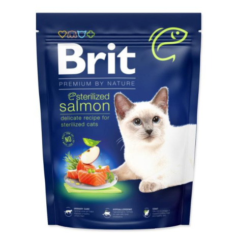 Krmivo Brit Premium by Nature Cat Sterilized Salmon 300g