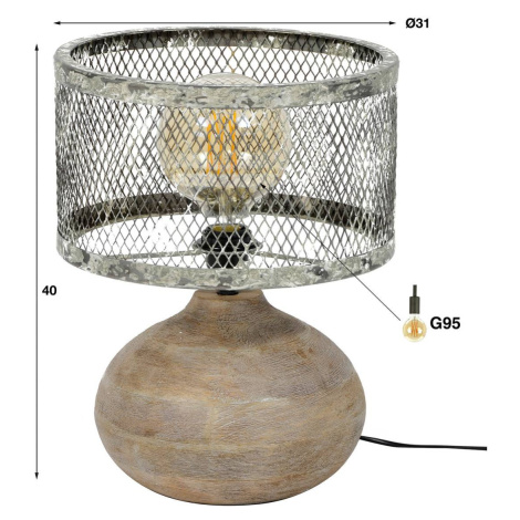 Stolová lampa Theraminster výška 40 cm 1-plameňová ZIJLSTRA