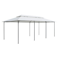 vidaXL Altánok 600x298x270 cm, biely 180g/m²