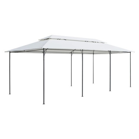 vidaXL Altánok 600x298x270 cm, biely 180g/m²