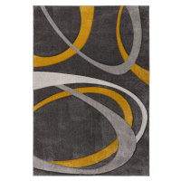 Kusový koberec Hand Carved Elude Orb Ochre - 160x230 cm Flair Rugs koberce