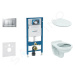 GEBERIT - Duofix Modul na závesné WC s tlačidlom Sigma30, matný chróm/chróm + Ideal Standard Qua
