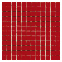 Sklenená mozaika Mosavit Monocolores rojo 30x30 cm lesk MC902