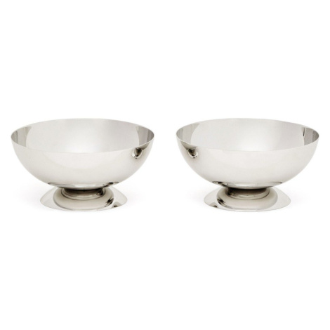Servírovacie misky v súprave 2 ks z nehrdzavejúcej ocele v striebornej farbe Nirela – Kave Home