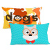Obojstranná bavlnená obliečka na vankúš Mr. Fox Dogs 50 × 30 cm