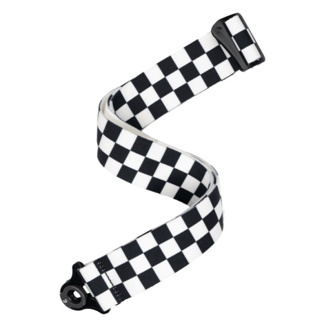 D'Addario Auto Lock Guitar Strap Skater Checkerboard