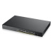 Zyxel GS1900-24HP v2, 24-port GbE L2 PoE Smart Switch, rackmount, 170 Watt