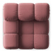 Ružový zamatový modul pohovky (ľavý roh) Bellis – Micadoni Home