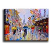 Obraz na plátne Rainy alley 50x70 cm