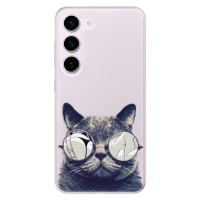 Odolné silikónové puzdro iSaprio - Crazy Cat 01 - Samsung Galaxy S23 5G