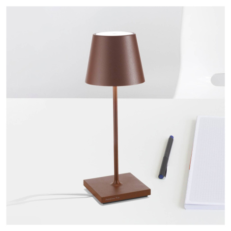 Zafferano Poldina mini lampa batérie IP65 corten