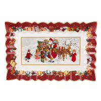 Obdĺžniková dizajnová misa s motívom Santa Clausa, 35 x 23 x 3.5 cm, kolekcia Toy 's Fantasy - V