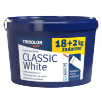 TRIKOLOR CLASSIC WHITE - Oteruvzdorná interiérová farba biela, 36+4 kg zadarmo