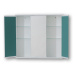 HOPA - Závesná skrinka so zrkadlom TRIGA I, II - Rozmery skriniek - 60 × 55 × 15 cm OLNPST6055