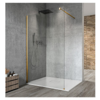 VARIO GOLD MATT jednodielna sprchová zástena na inštaláciu k stene, číre sklo, 800 mm GX1280-01