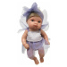 Antonio Juan 85210-1a Víla fialová s blond vláskami - realistická bábika bábätko s celovi