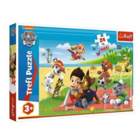 Puzzle Maxi Zábava na deke Paw Patrol/Tlapková patrola 24ks 60x40cm v krabici 40x27x4,5cm